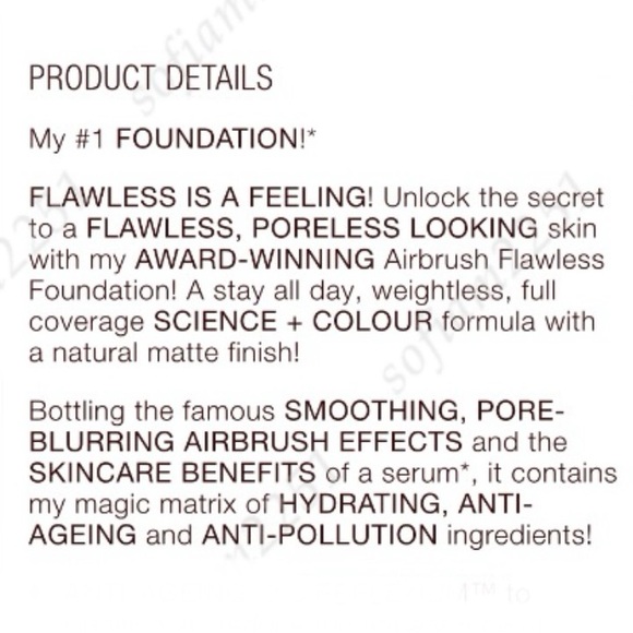 💖NEW!💖Charlotte Tilbury Airbrush Flawless Finish Foundation BNIB! - Picture 2 of 11